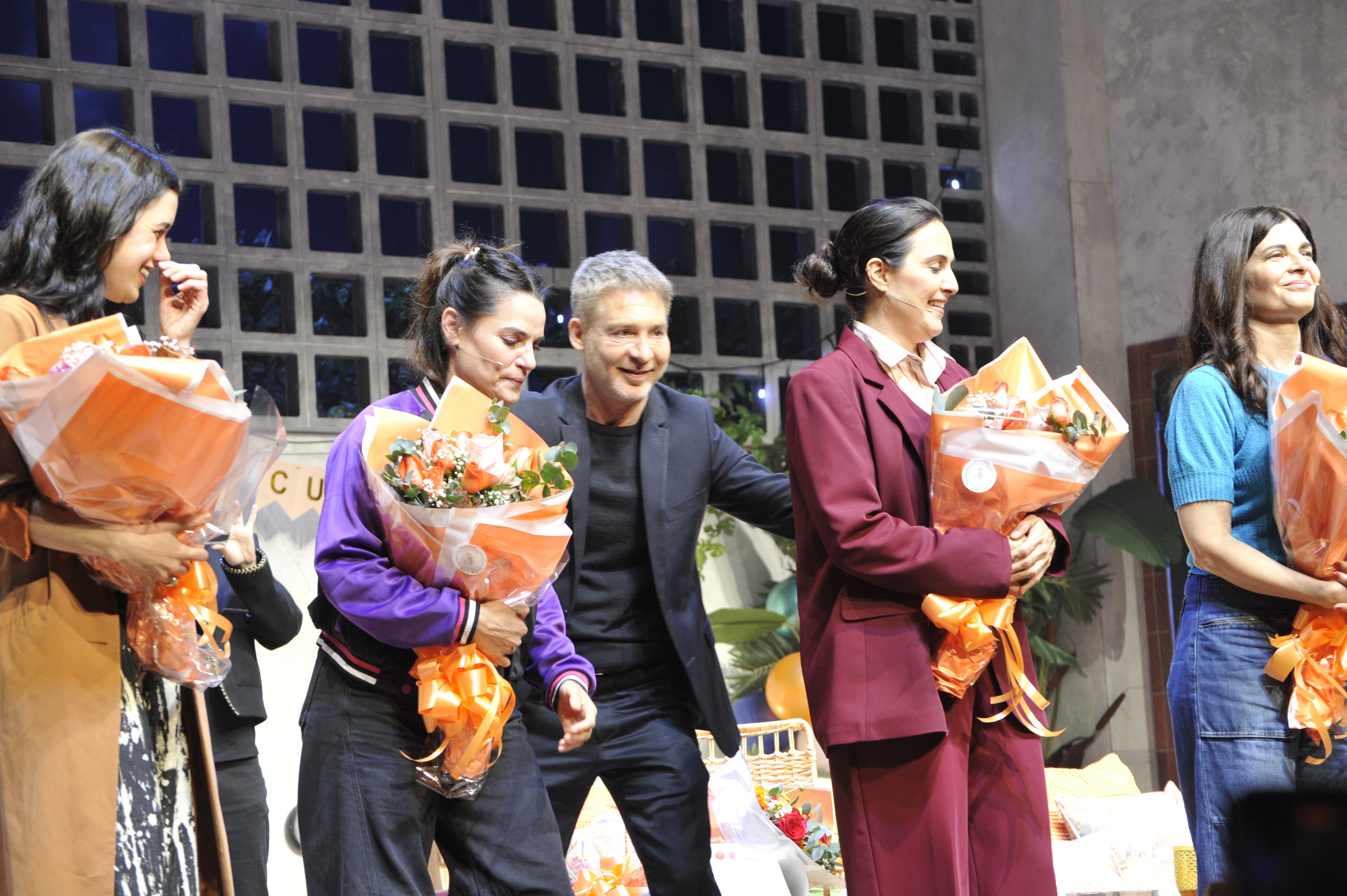 El productor y actor fue aplaudido en Mar del Plata durante la función de la comedia.