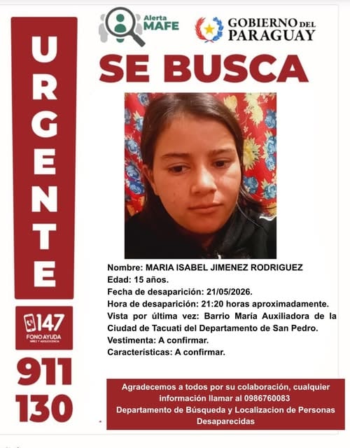 Las autoridades buscan a cinco personas, entre ellas tres menores, en diferentes localidades del pa&iacute;s.