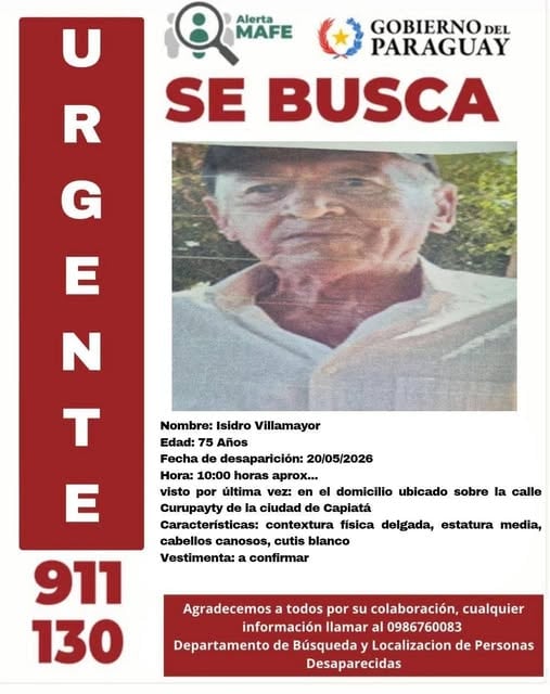 Las autoridades buscan a cinco personas, entre ellas tres menores, en diferentes localidades del país.