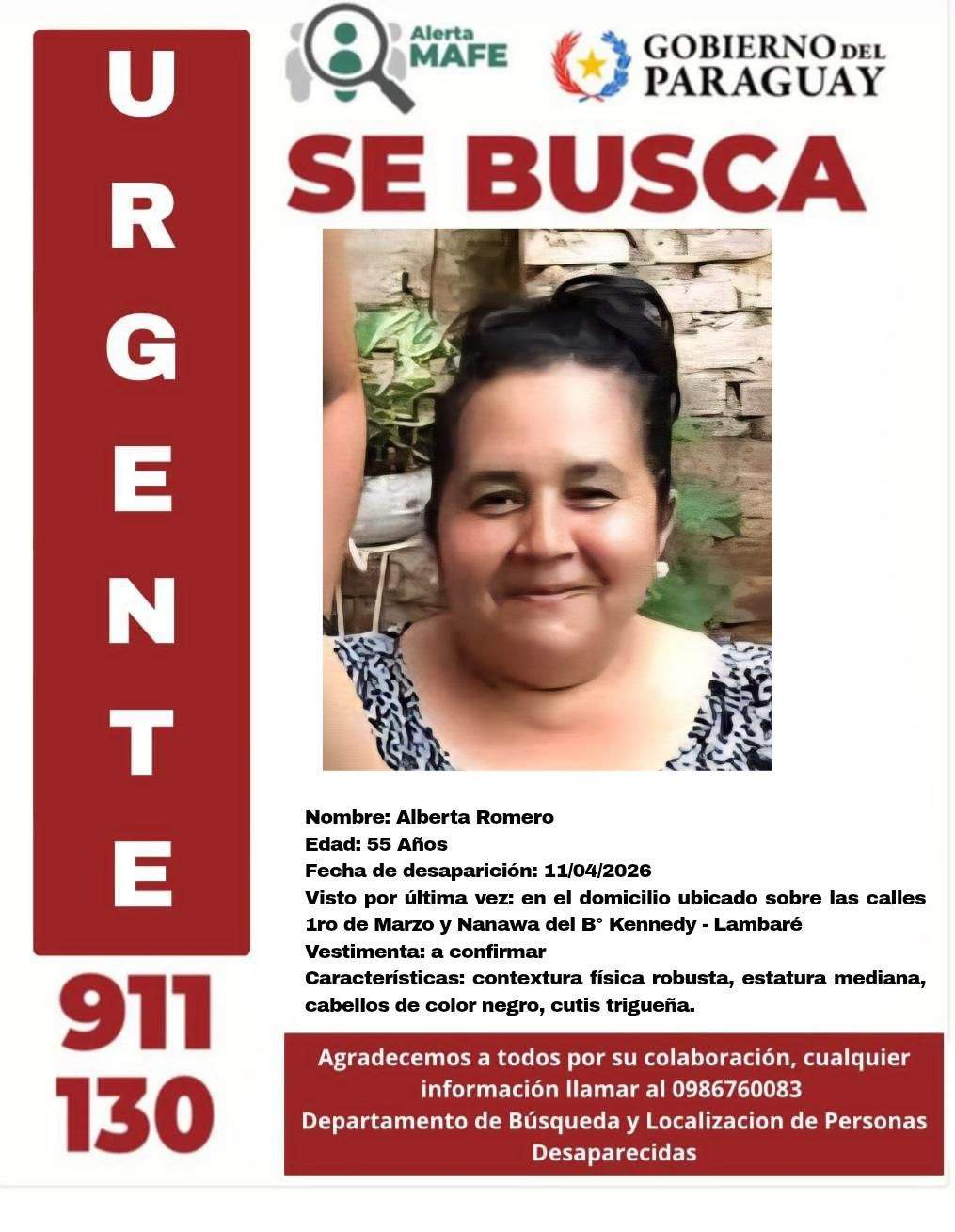 La Policía activa la Alerta MAFE para localizar a tres desaparecidos en diferentes zonas del país.
