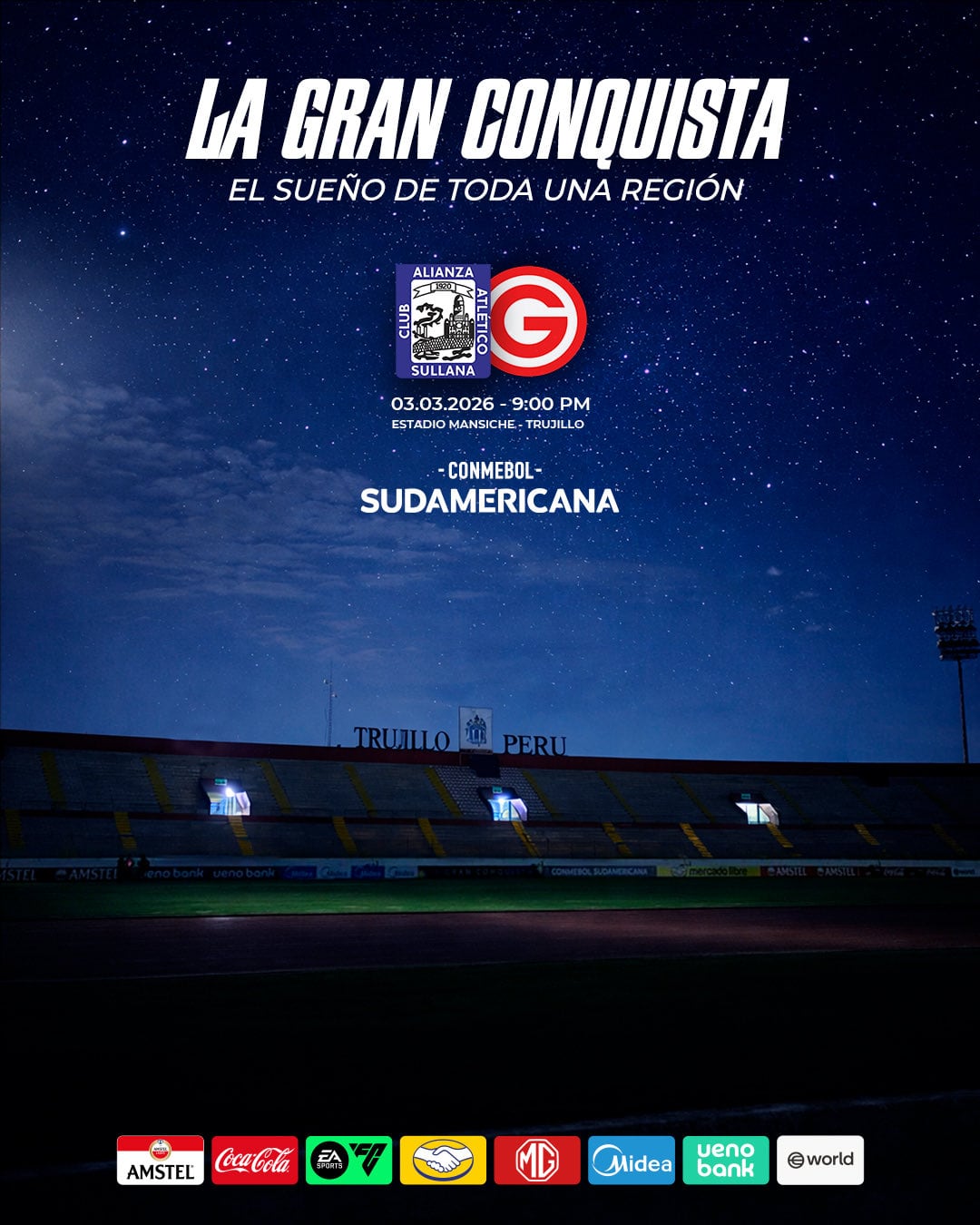Alianza Atlético venció 2-0 a Deportivo Garcilaso y se clasificó a la fase de grupos de la Copa Sudamericana 2026.