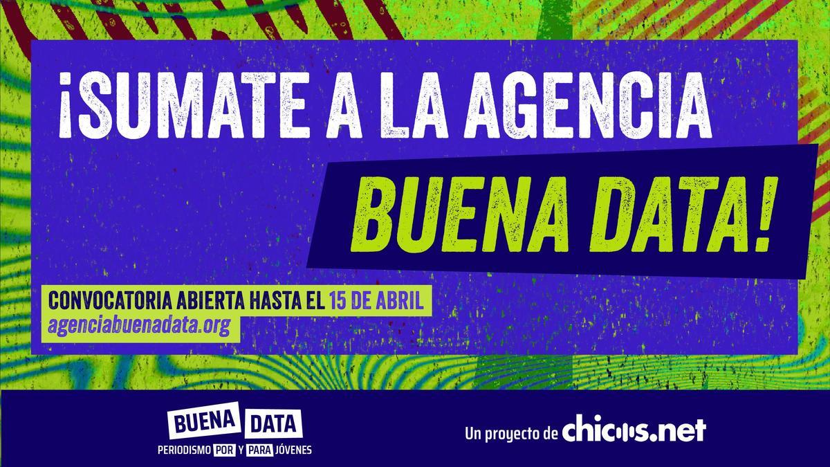 Buena Data lanza becas para jóvenes de 16 a 21 años en Argentina con capacitaciones gratuitas en periodismo.