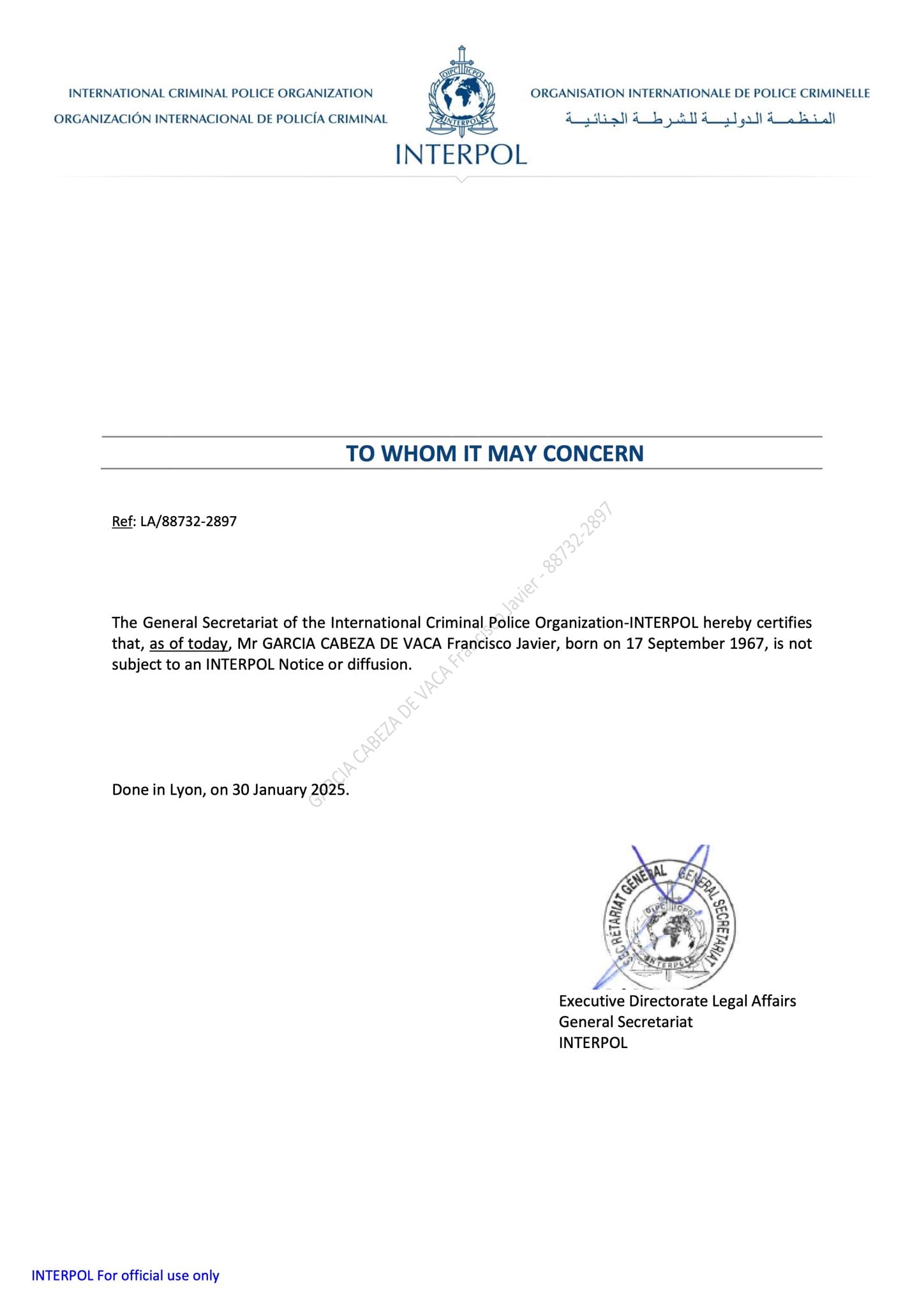 El exgobernador de Tamaulipas asegura que Interpol eliminó su ficha roja, contradiciendo a la FGR.