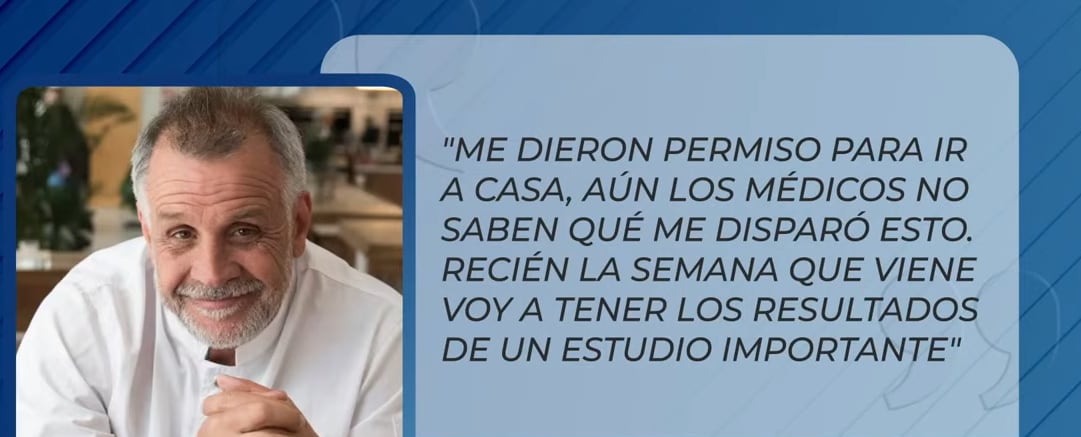 El chef Christian Petersen fue dado de alta tras su internación por una descompensación en un ascenso al volcán Lanín.
