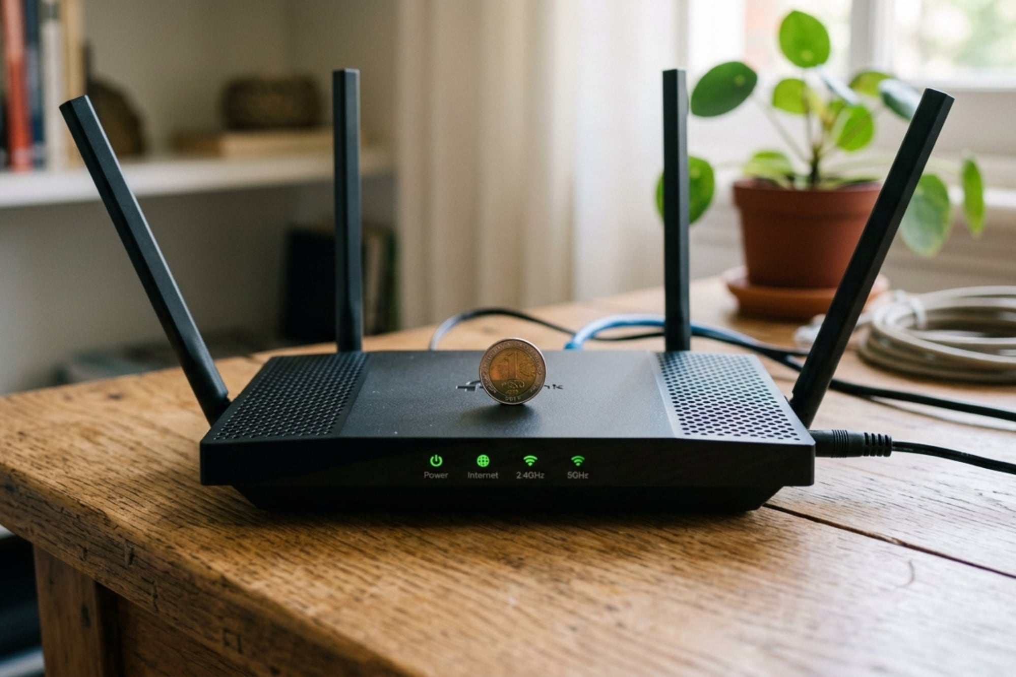Expertos advierten sobre el riesgo de arruinar tu router al usar monedas para mejorar la señal.