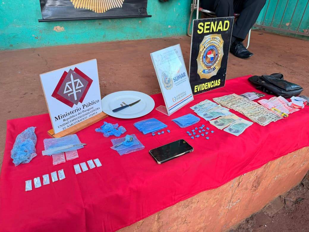 La Senad detuvo a dos hombres y confisc&oacute; drogas en un allanamiento en San Juan del Paran&aacute;.