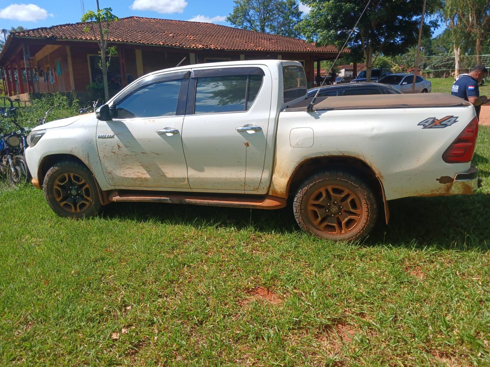 Jorge Ramón García Giménez fue arrestado con una camioneta Toyota Hilux robada en Caaguazú.