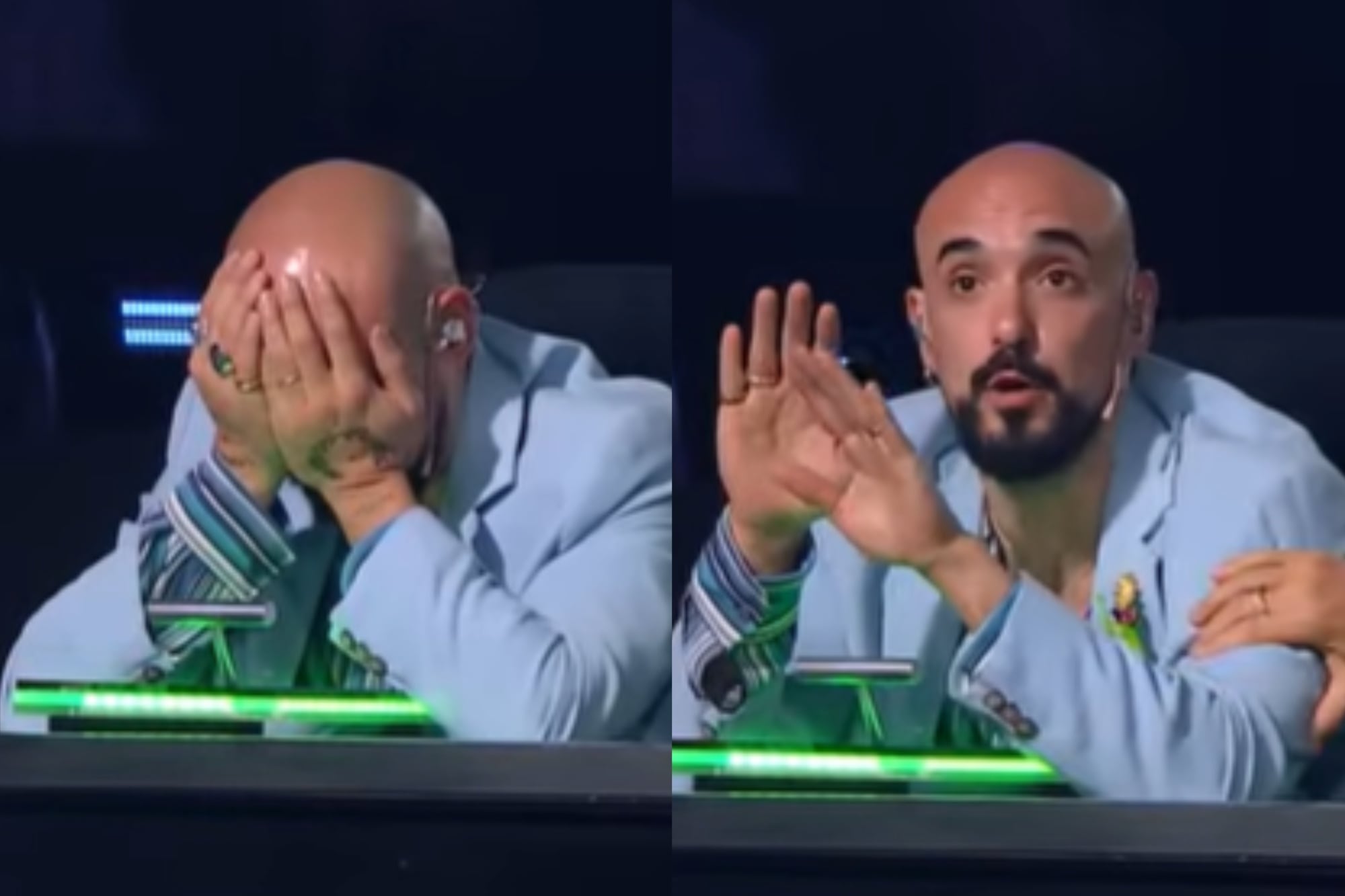 Abel Pintos quedó sorprendido tras la respuesta de una joven cantautora.