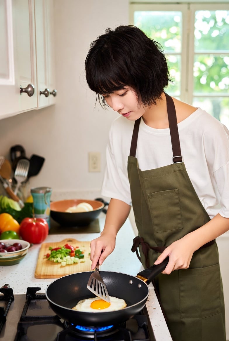 Usar vinagre al freír huevos mejora su textura y presentación final.