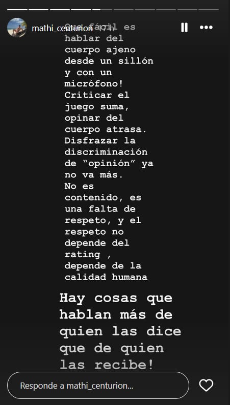 Eliana Guercio desató el repudio tras un polémico comentario sobre Yipio en Gran Hermano.