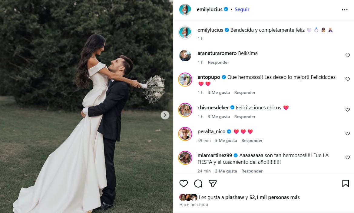 La influencer y el empresario celebraron su casamiento rodeados de famosos y un ambiente mediterráneo.