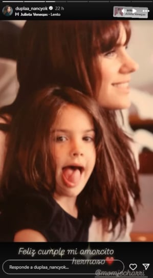 Nancy Dupláa celebra el cumpleaños 22 de su hija Morena con amor y nostalgia.