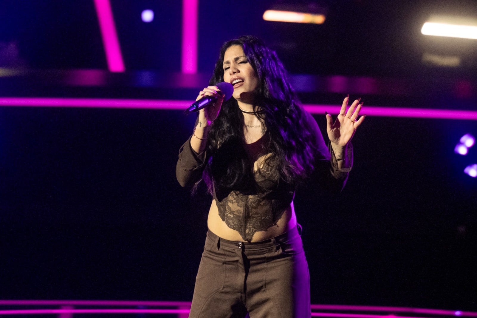 Lali Espósito se sorprendió al reencontrarse con una concursante en La Voz Argentina.