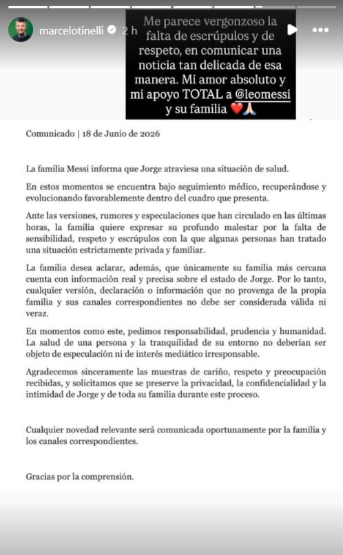 Flor Peña generó controversia al dar información falsa sobre la salud del padre de Messi en vivo.