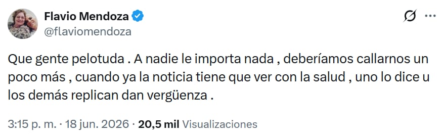 Flor Peña generó controversia al dar información falsa sobre la salud del padre de Messi en vivo.