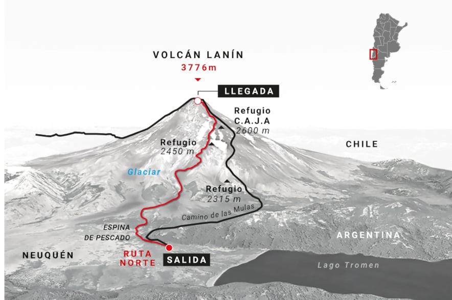 El chef Christian Petersen, internado por una descompensación, muestra mejoría tras ser asistido en el volcán Lanín.