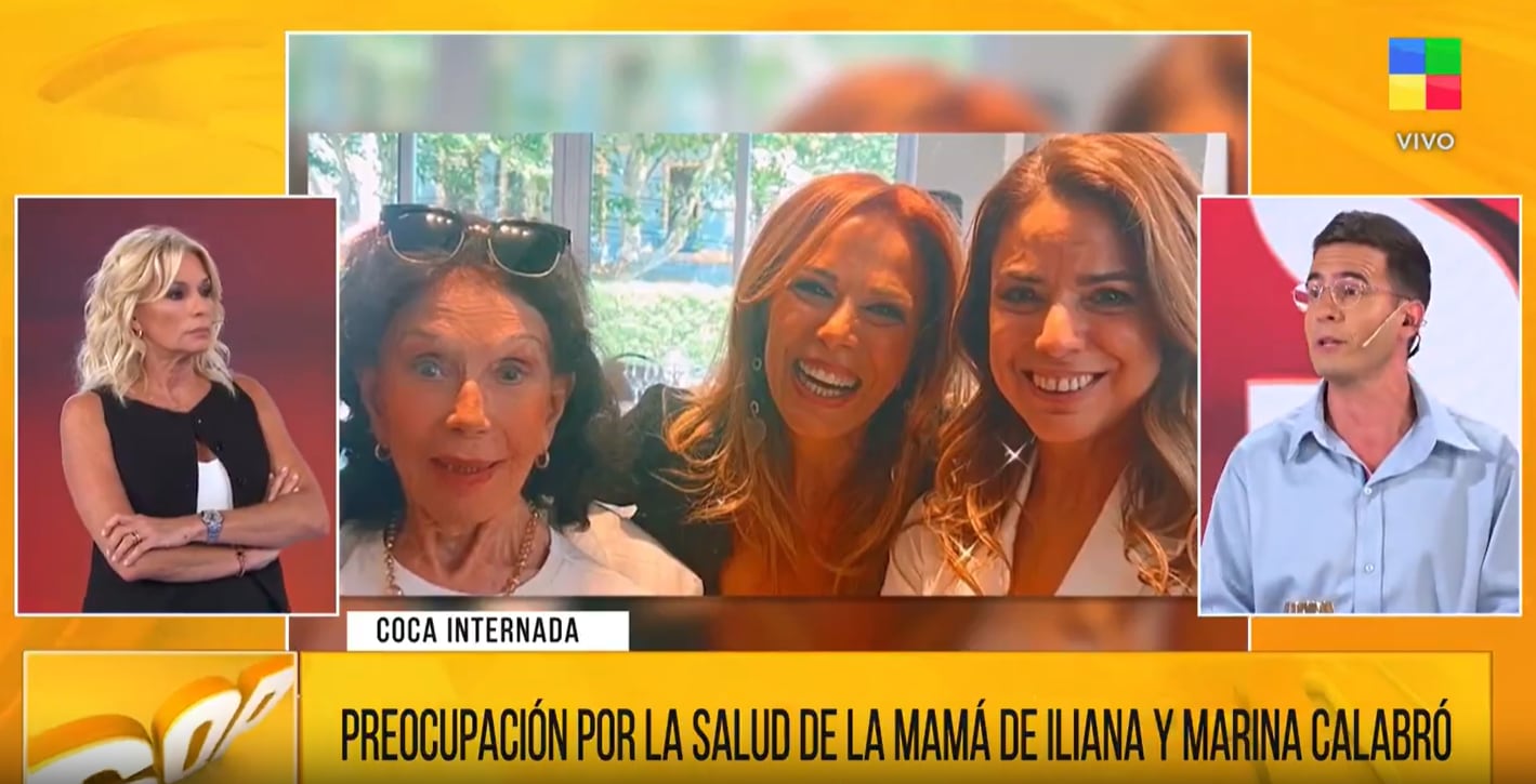 Coca Calabró permanece internada en terapia intensiva y su familia espera noticias sobre su salud.