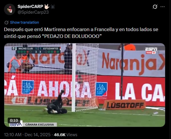 Estudiantes de La Plata se coronó campeón tras vencer a Racing en penales, generando una ola de memes.