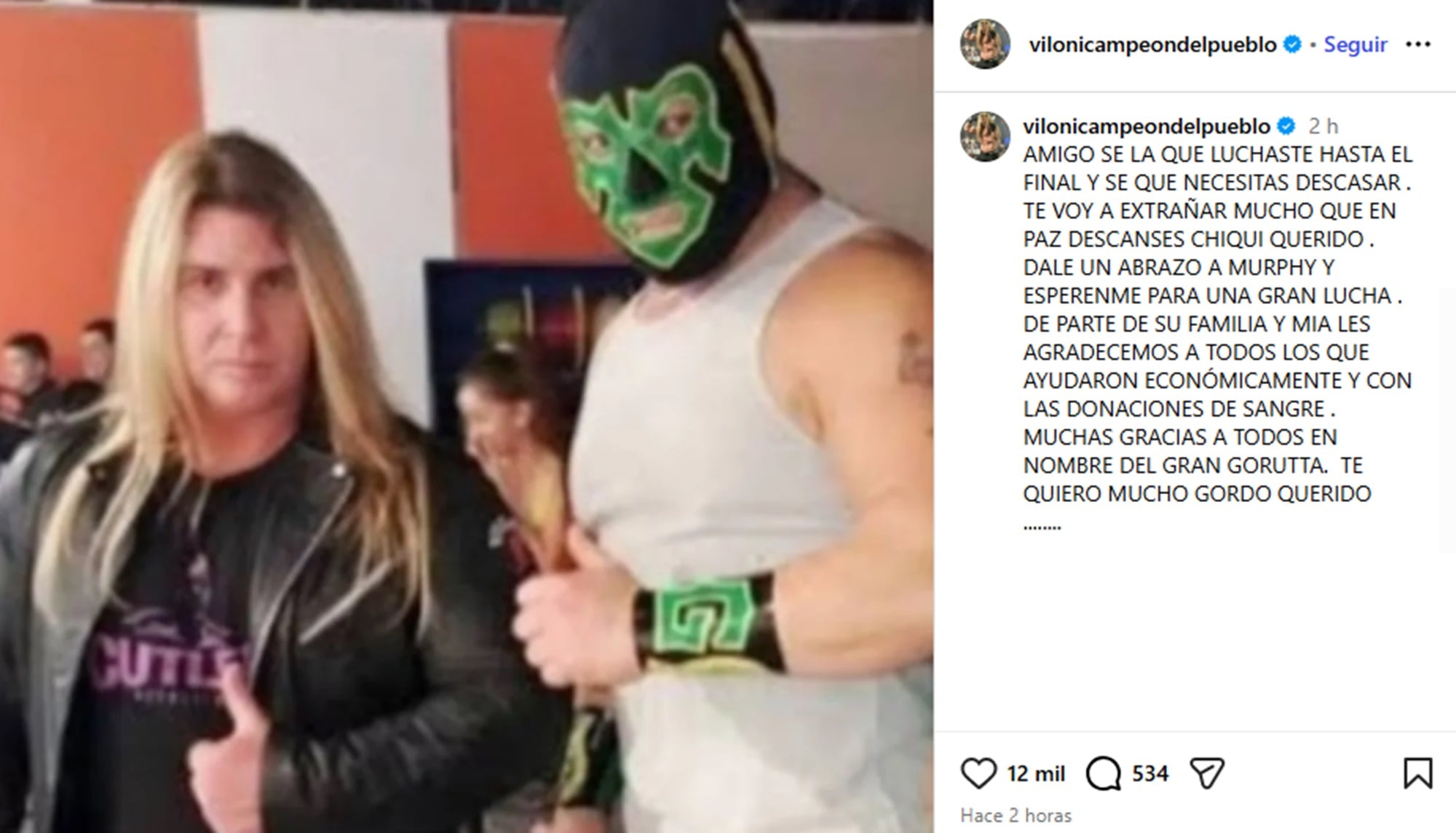 El mundo de la lucha libre llora la p&eacute;rdida de Gorutta Jones, destacado por su carisma y legado.
