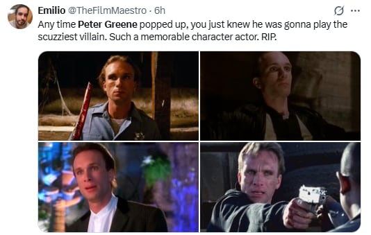El actor Peter Greene, conocido por su papel en Pulp Fiction, murió a los 60 años en Nueva York.