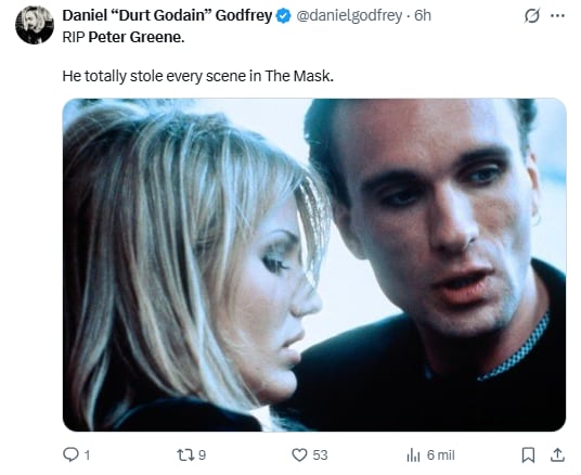 El actor Peter Greene, conocido por su papel en Pulp Fiction, murió a los 60 años en Nueva York.