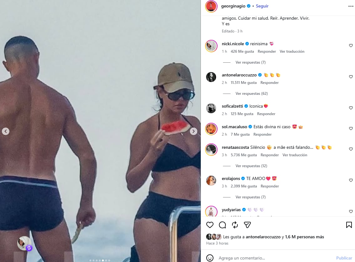 La pareja de Cristiano Ronaldo defiende su cuerpo y el valor personal ante las críticas en redes sociales.