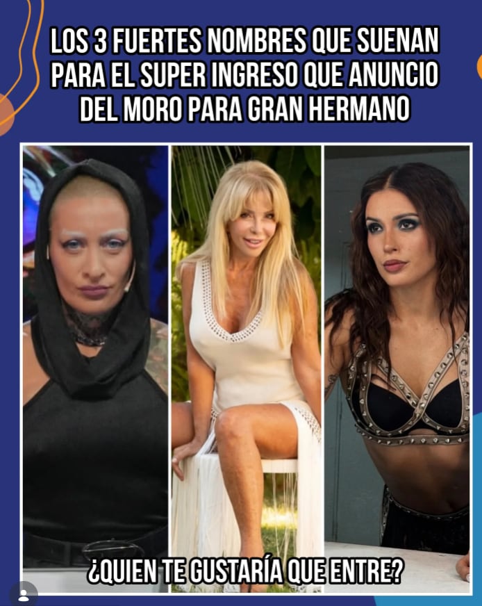 La exvedette es una de las candidatas para unirse al reality en las próximas horas.