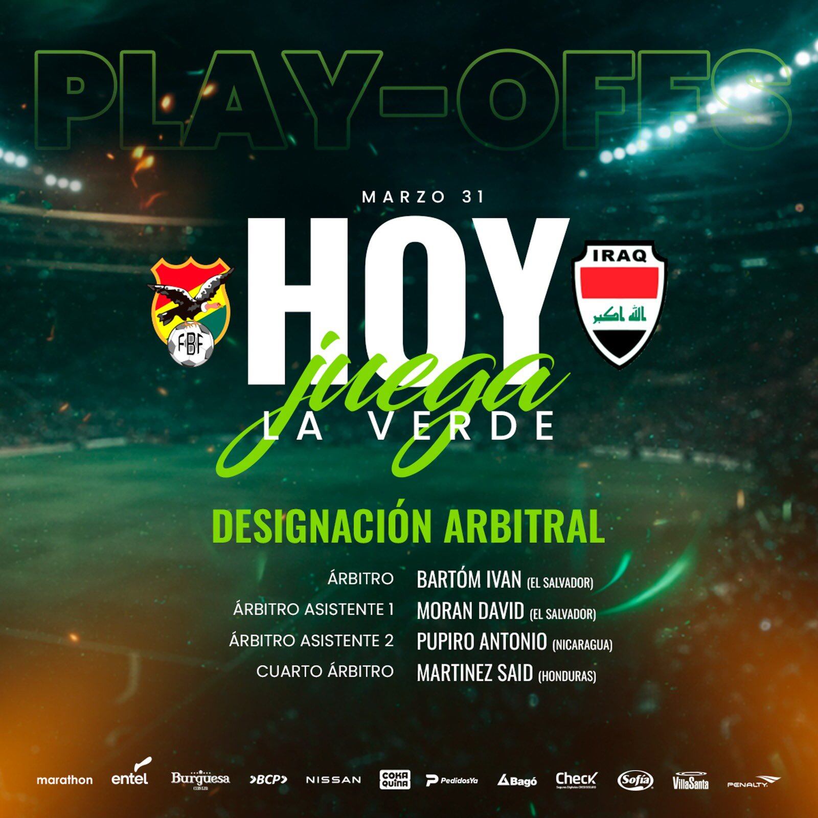 Irak se impuso ante Bolivia en el Repechaje Internacional por un lugar en el Mundial 2026.