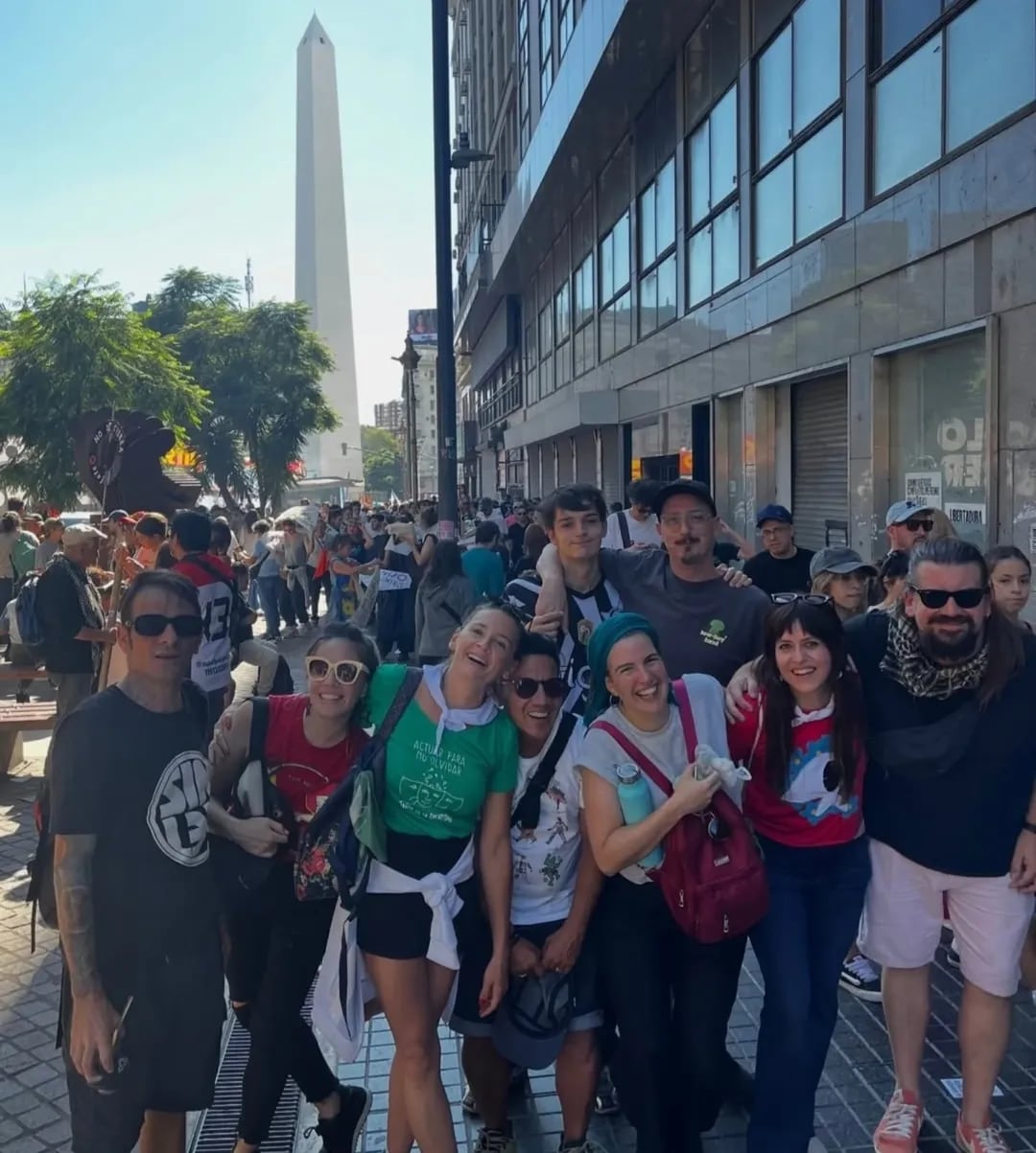 La actriz de 'La casa de papel' participó en la conmemoración del 24 de marzo.