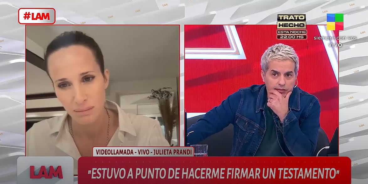 Julieta Prandi compartió su desgarradora experiencia al cuidar a sus hijos durante el juicio contra su exmarido.