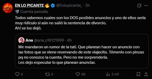 La pareja eligió un destino polémico que recuerda a Wanda Nara.
