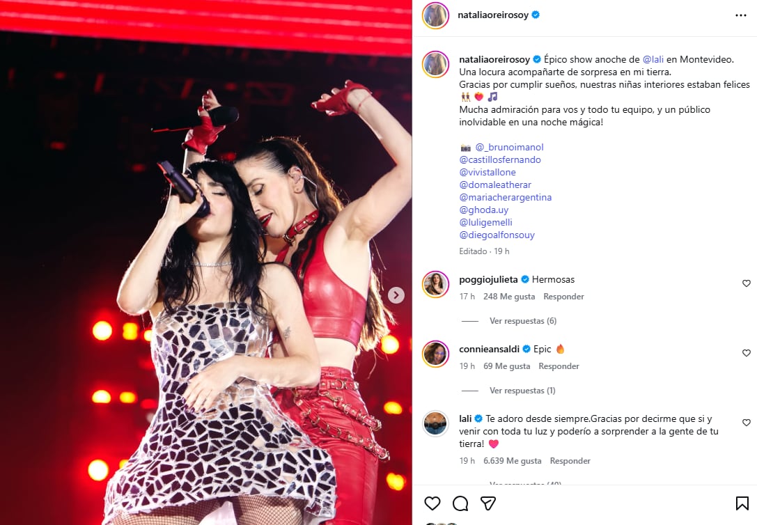 Las artistas encendieron al público uruguayo durante un show inolvidable en la Rambla.