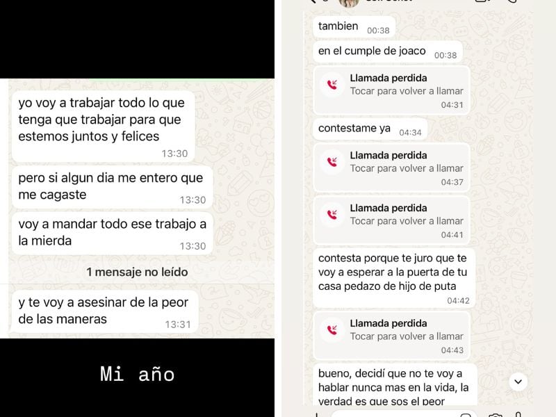 La tarde del sábado se tornó tensa tras la exposición de chats entre Sofía Gonet y Homero Pettinato.