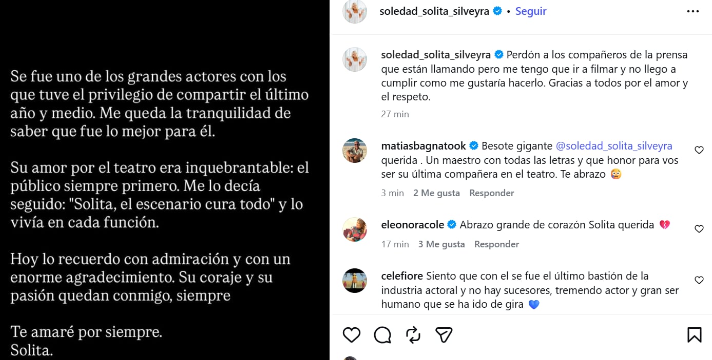 El actor Luis Brandoni falleció a los 86 años, generando múltiples homenajes en redes sociales.