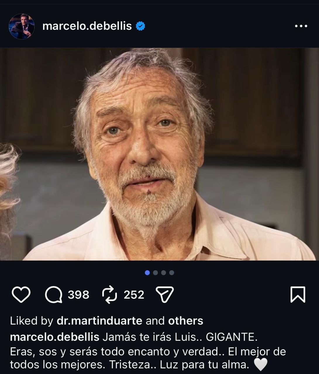 El actor Luis Brandoni falleció a los 86 años, generando múltiples homenajes en redes sociales.
