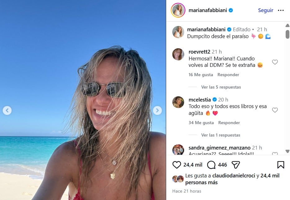 La conductora mostró su viaje con fotos y reflexiones en redes sociales.
