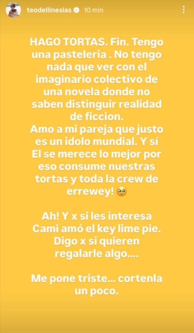 Martina Sánchez Acosta responde con fuerza a los rumores de un romance entre Benjamín Rojas y Camila Bordonaba.