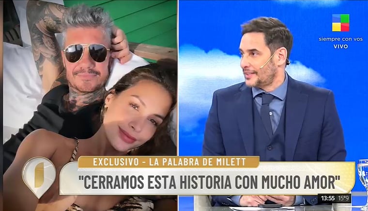 Milett Figueroa habla tras su separación con Marcelo Tinelli y agradece el amor vivido.