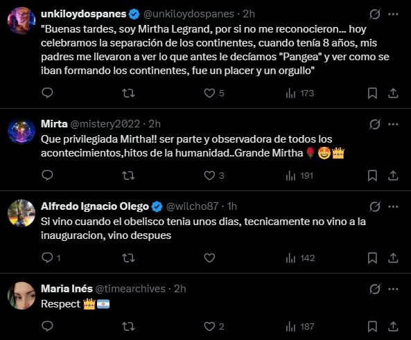 La conductora recordó su presencia en la inauguración del emblemático monumento en un emotivo mensaje.