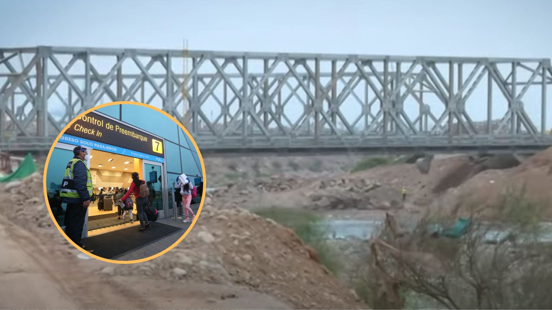 Ositran alerta al MTC sobre el riesgo de colapso de puentes en 2028, afectando el acceso al Aeropuerto Jorge Chávez.