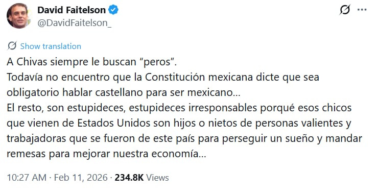 El debate sobre la inclusión de extranjeros en Chivas genera controversia entre periodistas deportivos.