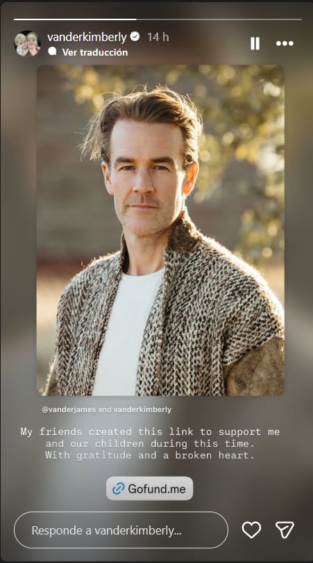 La colecta en apoyo a la familia del actor James Van Der Beek ya superó los 1.2 millones de dólares.