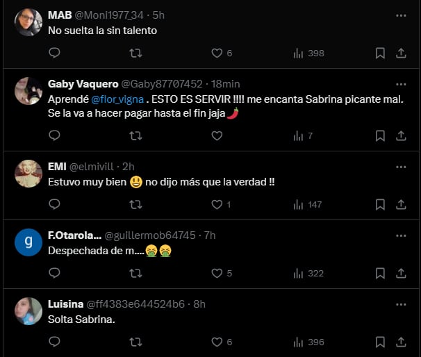 Sabrina Rojas lanza un comentario inesperado sobre Griselda Siciliani que sorprende a todos en el programa.