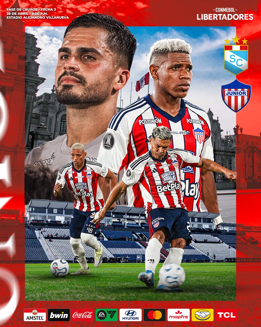 Sigue el minuto a minuto del partido entre Sporting Cristal y Junior en la Copa Libertadores.