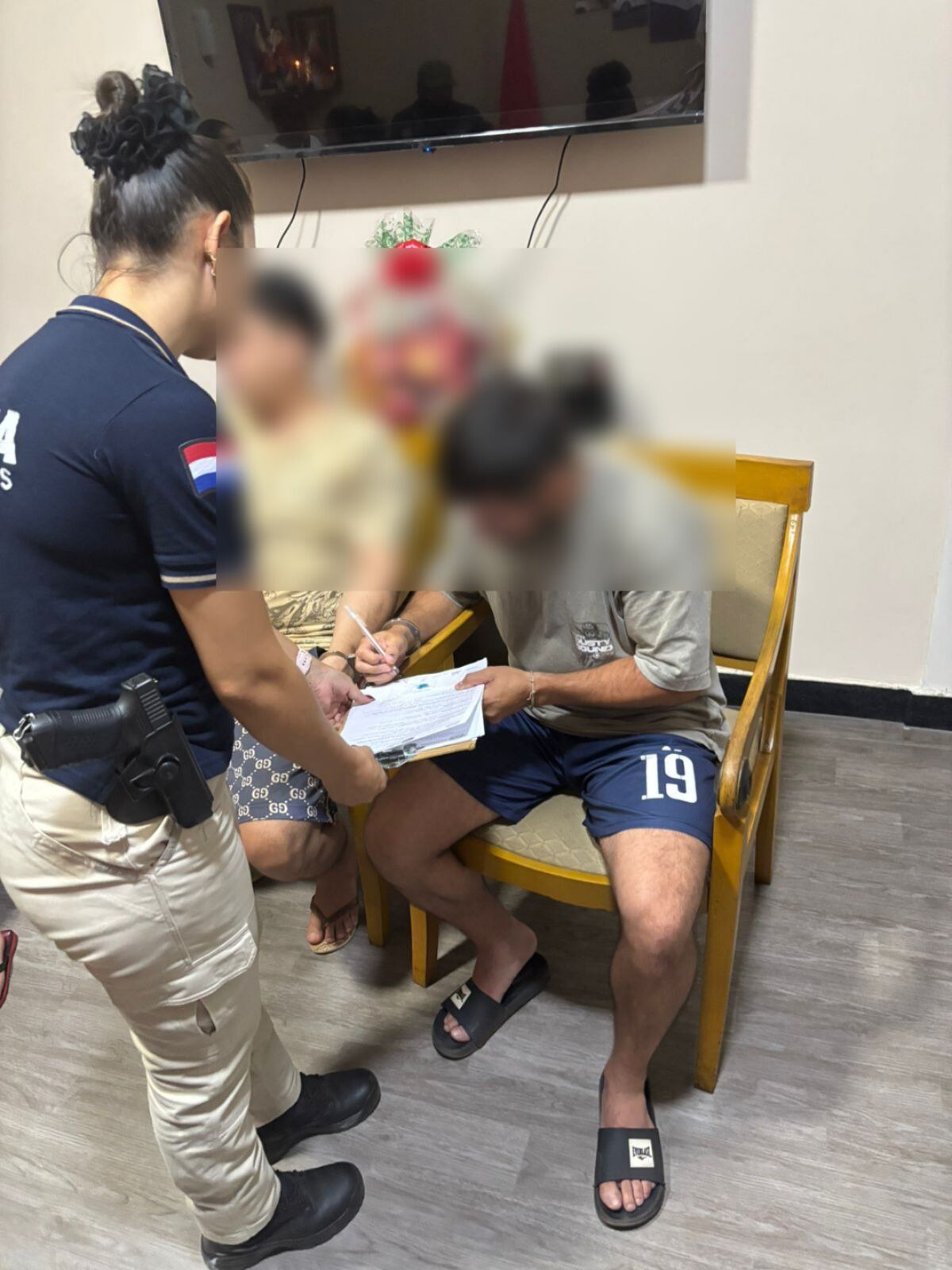 Tres detenidos tras hallarse en su poder más de dos kilos de cocaína en Ñemby.