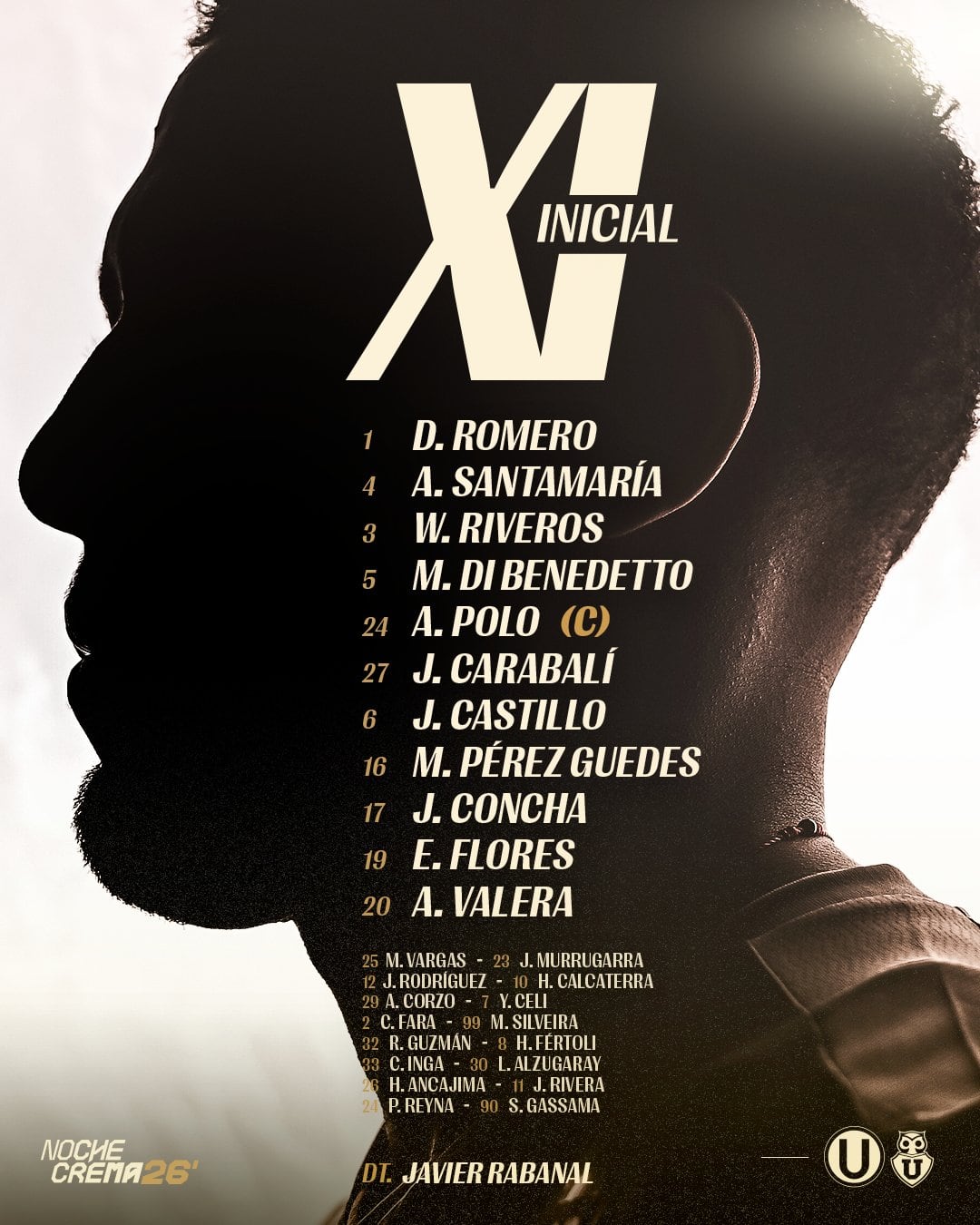 Universitario triunfó 3-0 ante U. de Chile en un amistoso por la Noche Crema 2026, en una fiesta en el Monumental.