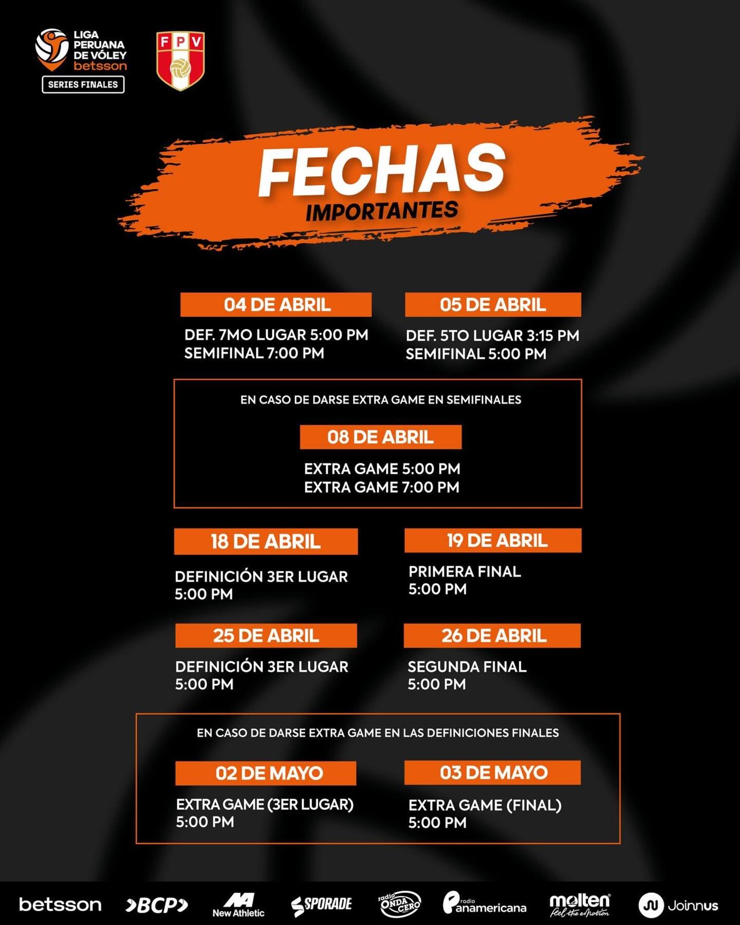 El extra game por el pase a la final de la Liga Peruana de Vóley se jugará el 8 de abril.