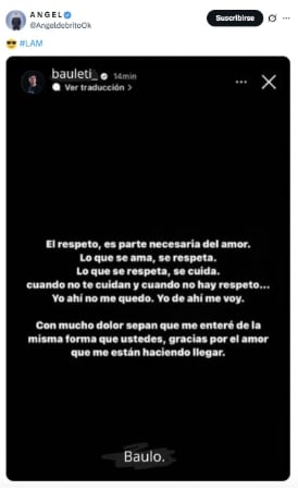 La modelo desmintió los rumores sobre su relación con el padre de sus hijos tras un posteo en redes.